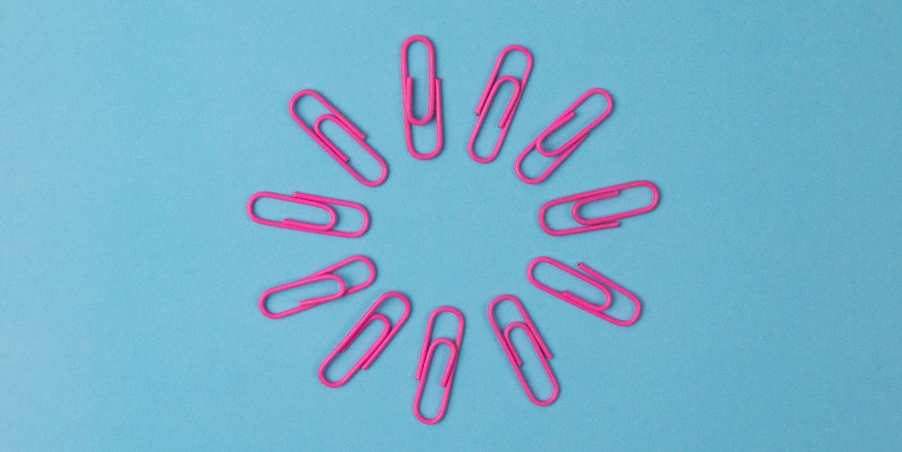 Digital content layout with link icons