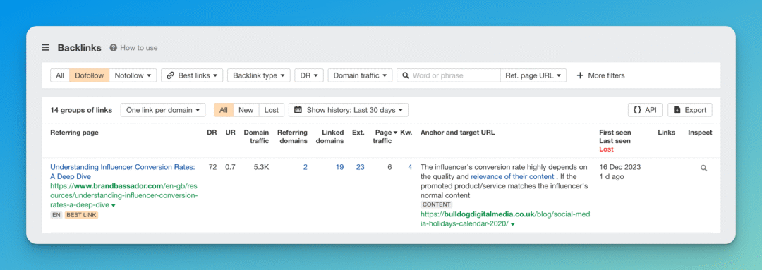 Infographic on content marketing link strategies